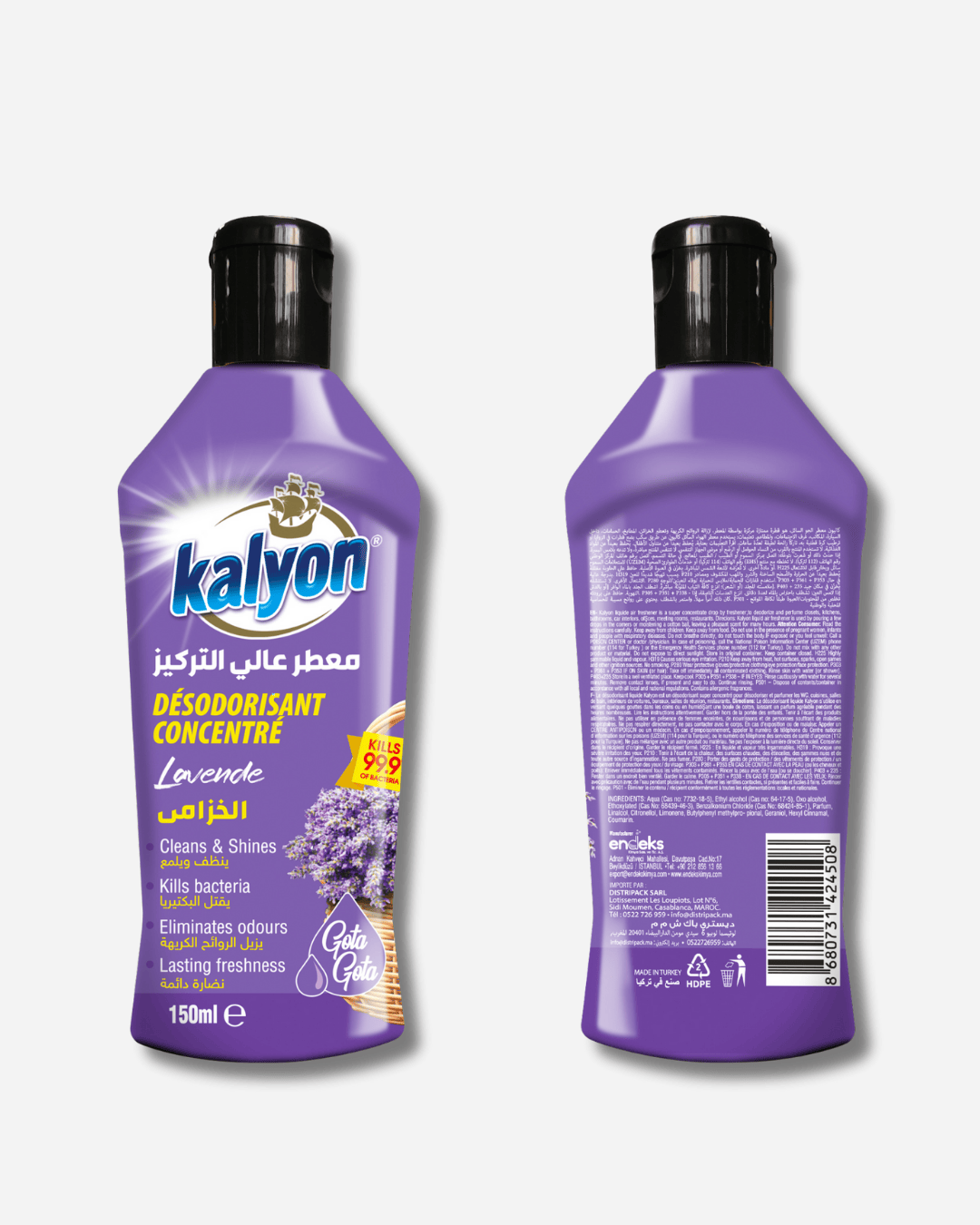 Kalyon Disinfectant Surface Cleaner Lavender 150ML