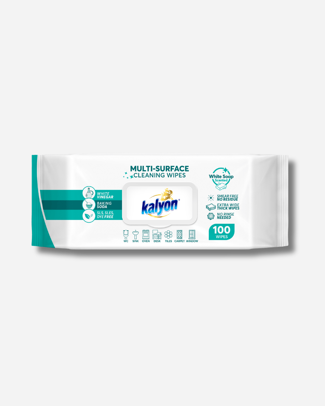 Kalyon Multi-Surface Cleaning Wet Wipes 100PCS