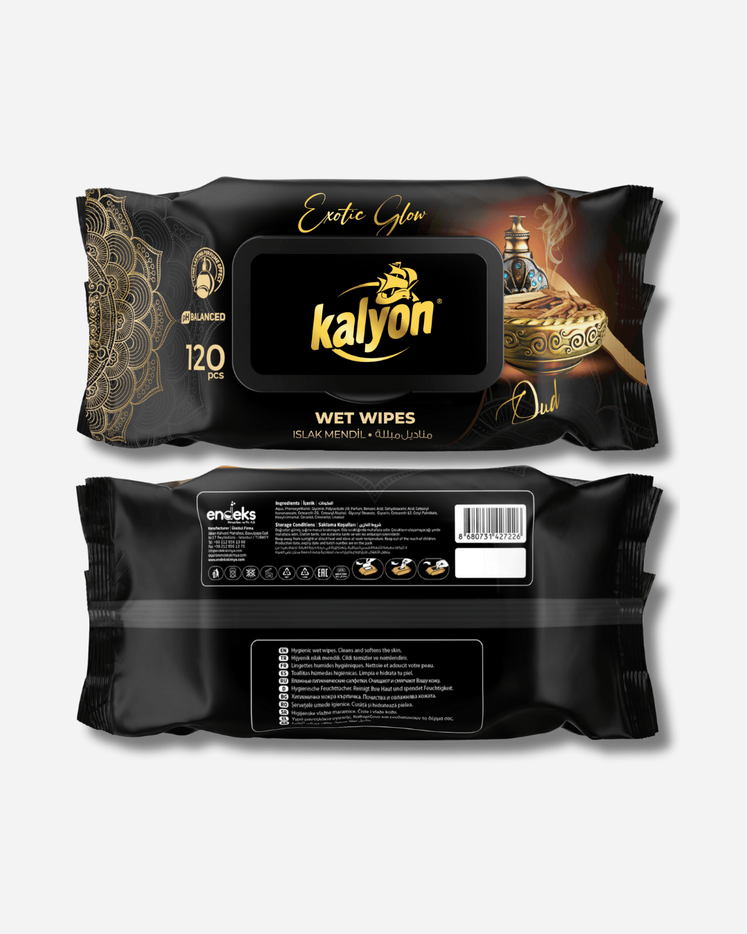 Kalyon Luxury Wet Wipes Exotic Glow 120 PCS