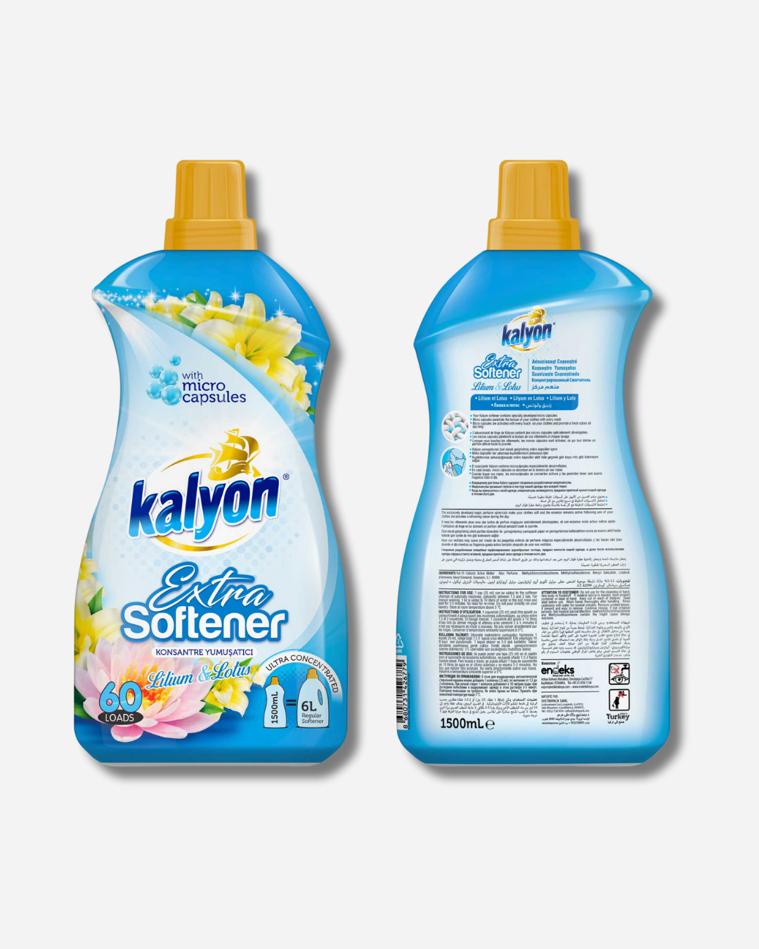 Kalyon Extra Fabric Softener Lilium & Lotus 750ML / 1500ML