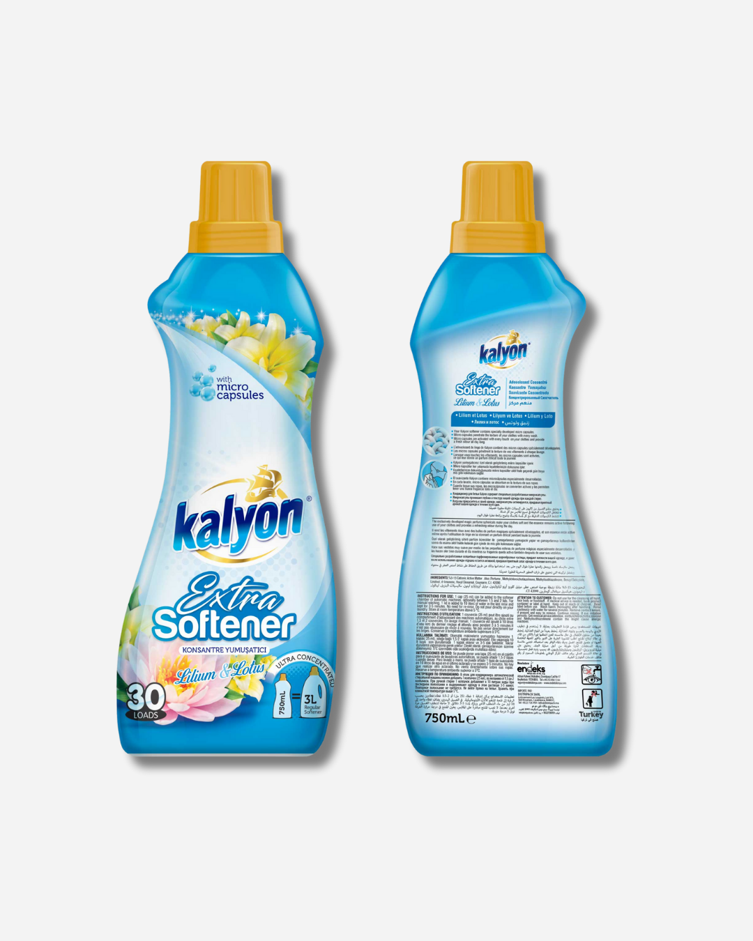 Kalyon Extra Fabric Softener Lilium & Lotus 750ML / 1500ML