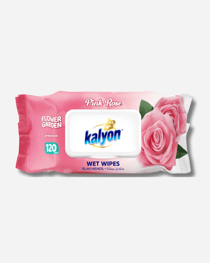 Kalyon Wet Wipes Pink Rose