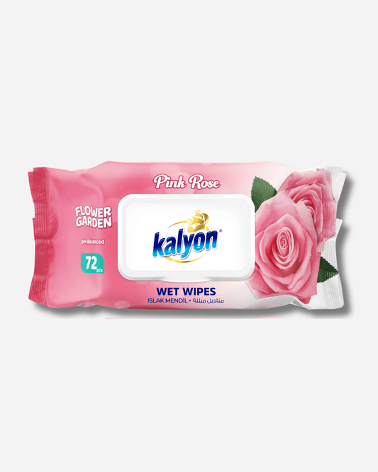 Kalyon Wet Wipes Pink Rose